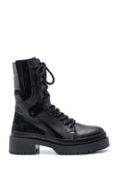Women's Leather Thick Soled Boots | Derimod Women's Leather Thick Soled Boots | Derimod