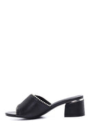 Women's Beaded Heeled Slippers | Derimod Women's Beaded Heeled Slippers | Derimod