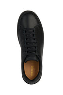 Geox Kadın Siyah Spherica Ecub-1 Bağcıklı Deri Sneaker | Derimod Geox Kadın Siyah Spherica Ecub-1 Bağcıklı Deri Sneaker | Derimod