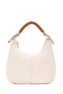 Women's Cream Long Strap Shoulder Bag | Derimod Women's Cream Long Strap Shoulder Bag | Derimod