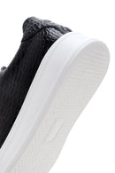 Erkek Siyah Bağcıklı Deri Sneaker | Derimod Erkek Siyah Bağcıklı Deri Sneaker | Derimod