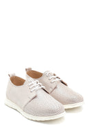 Women's Leather Glitter Detailed Shoes | Derimod Women's Leather Glitter Detailed Shoes | Derimod