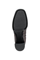 Geox Kadın Gri Teulada Fermuarlı Kalın Topuklu Deri Bot | Derimod Geox Kadın Gri Teulada Fermuarlı Kalın Topuklu Deri Bot | Derimod