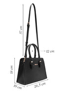 Kadın Siyah Uzun Askılı Kol Çantası | Derimod Kadın Siyah Uzun Askılı Kol Çantası | Derimod