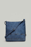 Women's Crossbody Bag with Staple Detail | Derimod Women's Crossbody Bag with Staple Detail | Derimod
