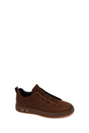 Male Brown Lace-Up Nubuck Leather Sneaker | Derimod Male Brown Lace-Up Nubuck Leather Sneaker | Derimod