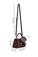 Woman Brown Long-Strap Croc-Pattern Classic Shoulder Bag | Derimod Woman Brown Long-Strap Croc-Pattern Classic Shoulder Bag | Derimod