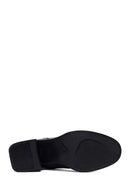 Woman Black Zip Closure Thick-Heeled Leather Boots | Derimod Woman Black Zip Closure Thick-Heeled Leather Boots | Derimod