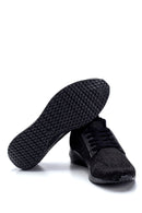 Women's Black Patterned Sneaker | Derimod Women's Black Patterned Sneaker | Derimod