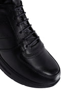 Kadın Siyah Kalın Tabanlı Deri Casual Sneaker | Derimod Kadın Siyah Kalın Tabanlı Deri Casual Sneaker | Derimod