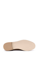 Women's Tan Buckle Detailed Suede Leather Masculine Loafer | Derimod Women's Tan Buckle Detailed Suede Leather Masculine Loafer | Derimod