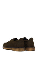 Male Khaki Lace-up Nubuck Leather Casual Shoes | Derimod Male Khaki Lace-up Nubuck Leather Casual Shoes | Derimod