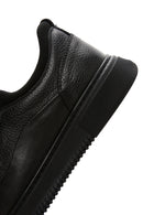 Erkek Siyah Bağcıklı Deri Sneaker | Derimod Erkek Siyah Bağcıklı Deri Sneaker | Derimod