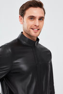 Clint Men's Brown Suede Double-Sided Leather Jacket | Derimod Clint Men's Brown Suede Double-Sided Leather Jacket | Derimod