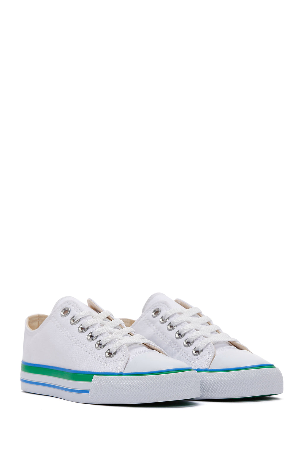 Kadın Beyaz Kumaş Sneaker