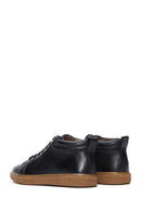 Erkek Siyah Deri Bilekli Sneaker Bot | Derimod Erkek Siyah Deri Bilekli Sneaker Bot | Derimod