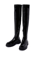 Women's Black Laptop Thick Soled Zippered Casual Boots | Derimod Women's Black Laptop Thick Soled Zippered Casual Boots | Derimod