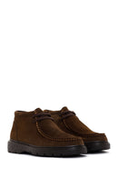 Men's Brown Suede Leather Casual Boots | Derimod Men's Brown Suede Leather Casual Boots | Derimod