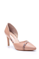 Kadın Kroko Detaylı Topuklu Ayakkabı | Derimod Kadın Kroko Detaylı Topuklu Ayakkabı | Derimod