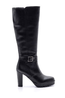 Women's Heeled Buckle Detailed Boots | Derimod Women's Heeled Buckle Detailed Boots | Derimod
