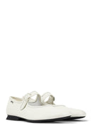 Camper Kadın Beyaz Casi Myra Deri Babet | Derimod Camper Kadın Beyaz Casi Myra Deri Babet | Derimod