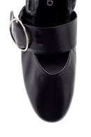 Kadın Siyah Deri Tokalı Babet | Derimod Kadın Siyah Deri Tokalı Babet | Derimod