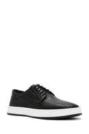 Men's Black Lace-up Leather Casual Shoes | Derimod Men's Black Lace-up Leather Casual Shoes | Derimod