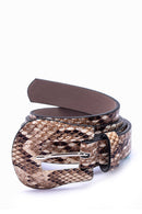 Women's Crocodile Patterned Belt | Derimod Women's Crocodile Patterned Belt | Derimod