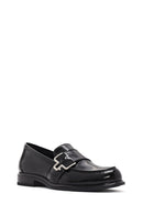 Women's Black Patent Leather Masculine Loafer | Derimod Women's Black Patent Leather Masculine Loafer | Derimod
