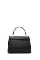 Women's Black Long Strap Printed Shoulder Bag | Derimod Women's Black Long Strap Printed Shoulder Bag | Derimod