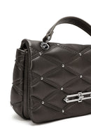 Kadın Gri Uzun Askılı Kapitone Desenli Omuz Çantası | Derimod Kadın Gri Uzun Askılı Kapitone Desenli Omuz Çantası | Derimod