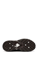 Erkek Siyah Bağcıklı Deri Sneaker | Derimod Erkek Siyah Bağcıklı Deri Sneaker | Derimod