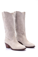 Women's Suede Leather Boots | Derimod Women's Suede Leather Boots | Derimod