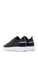 Men's Black Lace-up Leather Sneaker | Derimod Men's Black Lace-up Leather Sneaker | Derimod
