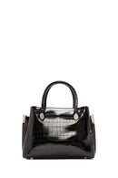 Kadın Siyah Uzun Askılı Kroko Kol Çantası | Derimod Kadın Siyah Uzun Askılı Kroko Kol Çantası | Derimod