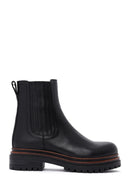 Women's Black Leather Chelsea Boots | Derimod Women's Black Leather Chelsea Boots | Derimod