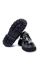 Women's Leather Patent Leather Thick Soled Shoes | Derimod Women's Leather Patent Leather Thick Soled Shoes | Derimod