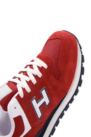 Hammer Jack Men's Red Suede Leather Colombia M Sneaker | Derimod Hammer Jack Men's Red Suede Leather Colombia M Sneaker | Derimod