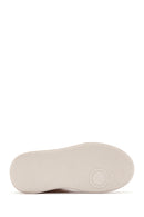 Women's Beige Thick Soled Leather Sneaker Boots | Derimod Women's Beige Thick Soled Leather Sneaker Boots | Derimod