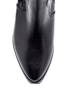 Women's Crocodile Detailed Heeled Boots | Derimod Women's Crocodile Detailed Heeled Boots | Derimod