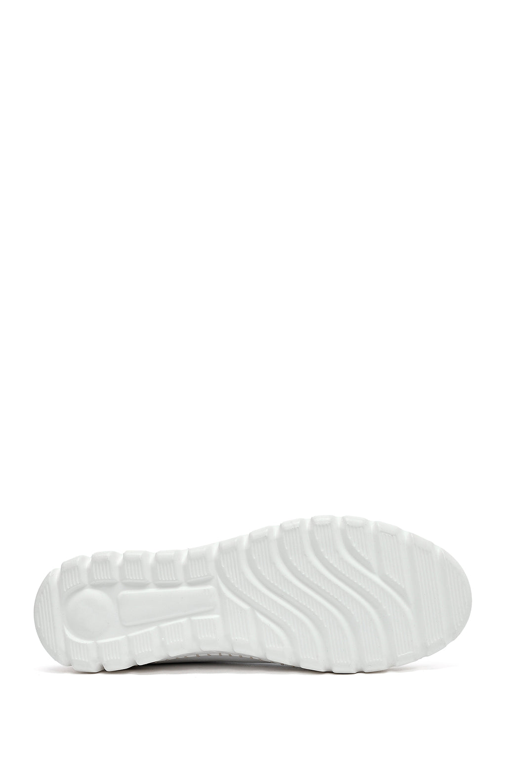 Kadın Beyaz Bağcıklı Deri Sneaker