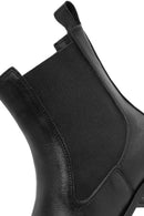Women's Black Leather Chelsea Boots | Derimod Women's Black Leather Chelsea Boots | Derimod