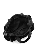 Kadın Siyah Uzun Askılı Süet Kol Çantası | Derimod Kadın Siyah Uzun Askılı Süet Kol Çantası | Derimod