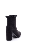 Women's Heeled Suede Leather Boots | Derimod Women's Heeled Suede Leather Boots | Derimod