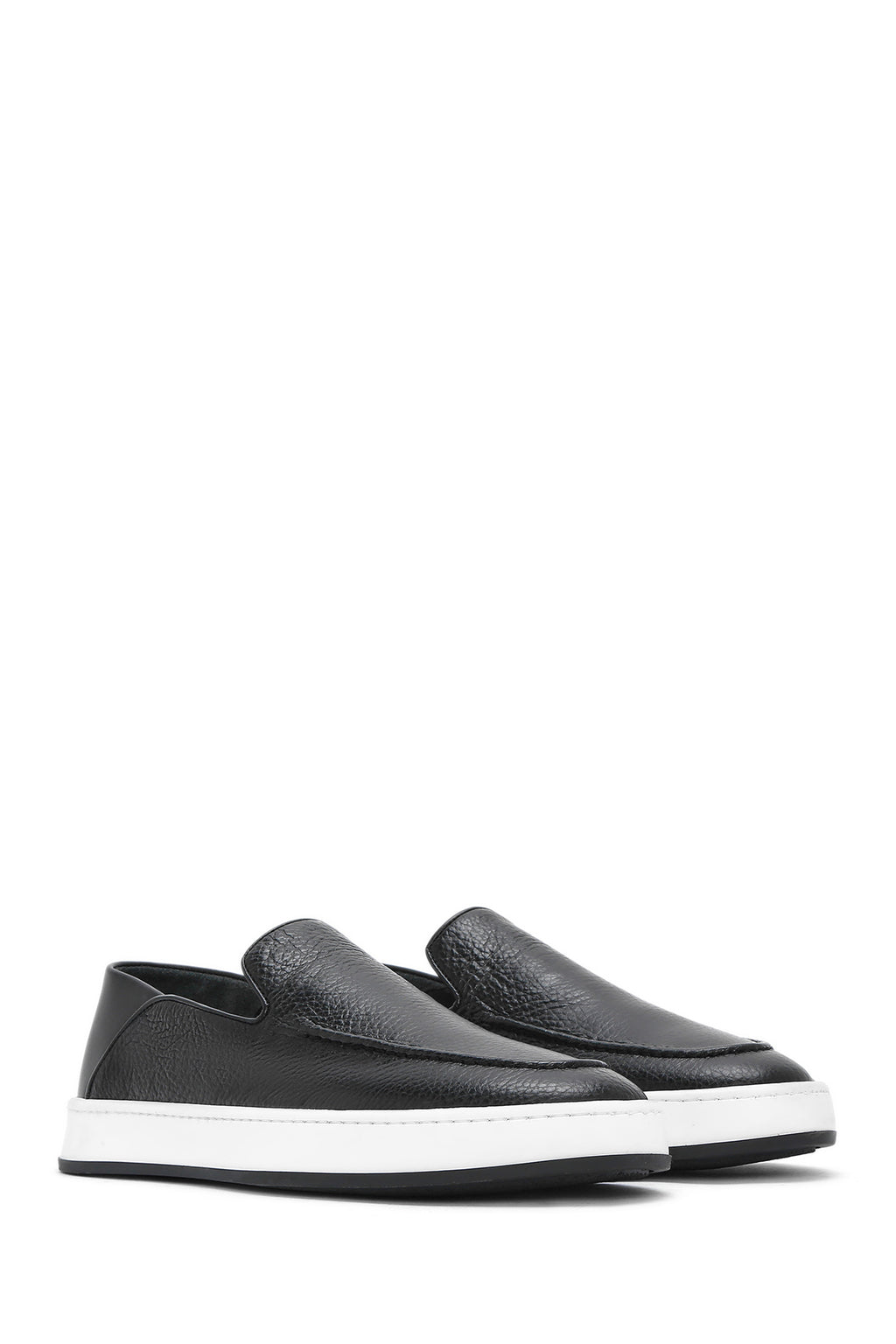 Erkek Siyah Deri Casual Loafer