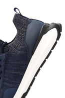 Derimod Zero Erkek Mavi Bağcıklı Kalın Tabanlı Kumaş Sneaker | Derimod Derimod Zero Erkek Mavi Bağcıklı Kalın Tabanlı Kumaş Sneaker | Derimod