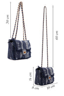 Women's Blue Long Strap Shoulder Bag | Derimod Women's Blue Long Strap Shoulder Bag | Derimod