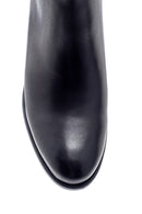 Women's Leather Zipper Detailed Heeled Boots | Derimod Women's Leather Zipper Detailed Heeled Boots | Derimod