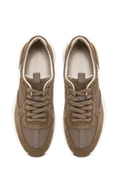 Male Brown Lace-Up Thick-Soled Leather Sneaker | Derimod Male Brown Lace-Up Thick-Soled Leather Sneaker | Derimod
