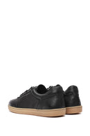 Erkek Siyah Bağcıklı Deri Sneaker | Derimod Erkek Siyah Bağcıklı Deri Sneaker | Derimod